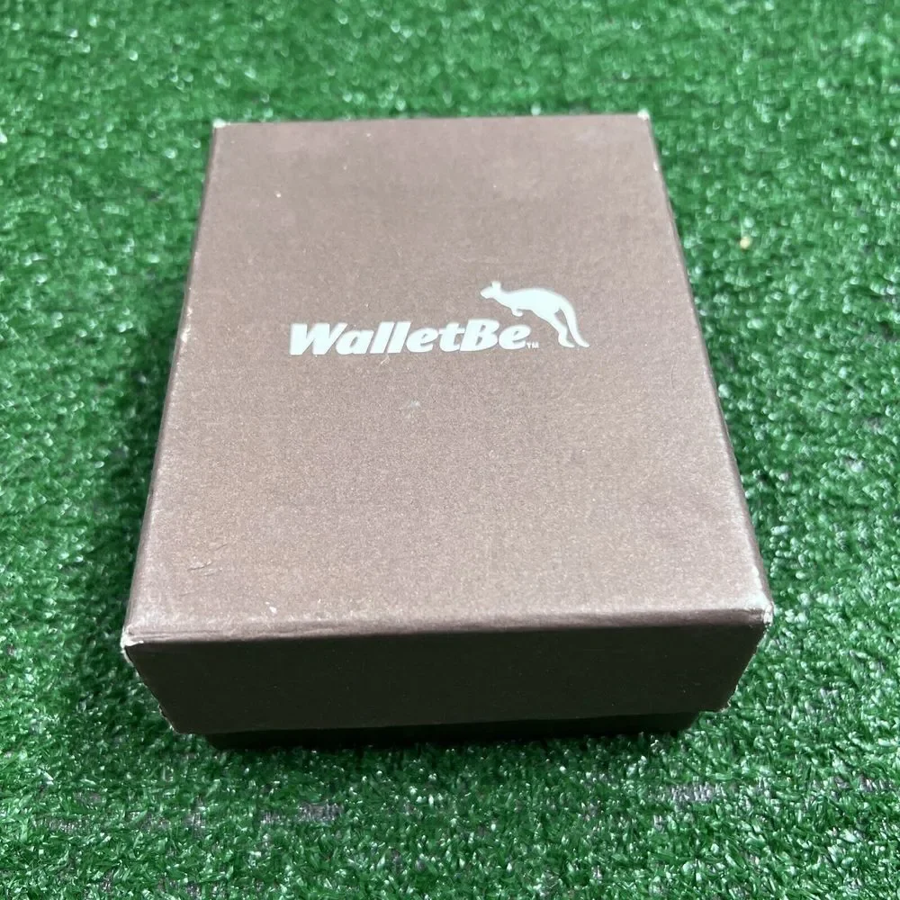 WalletBe Genuine Calf Skin Leather  Wallet Cell‎ Phone Case Purple New In Box